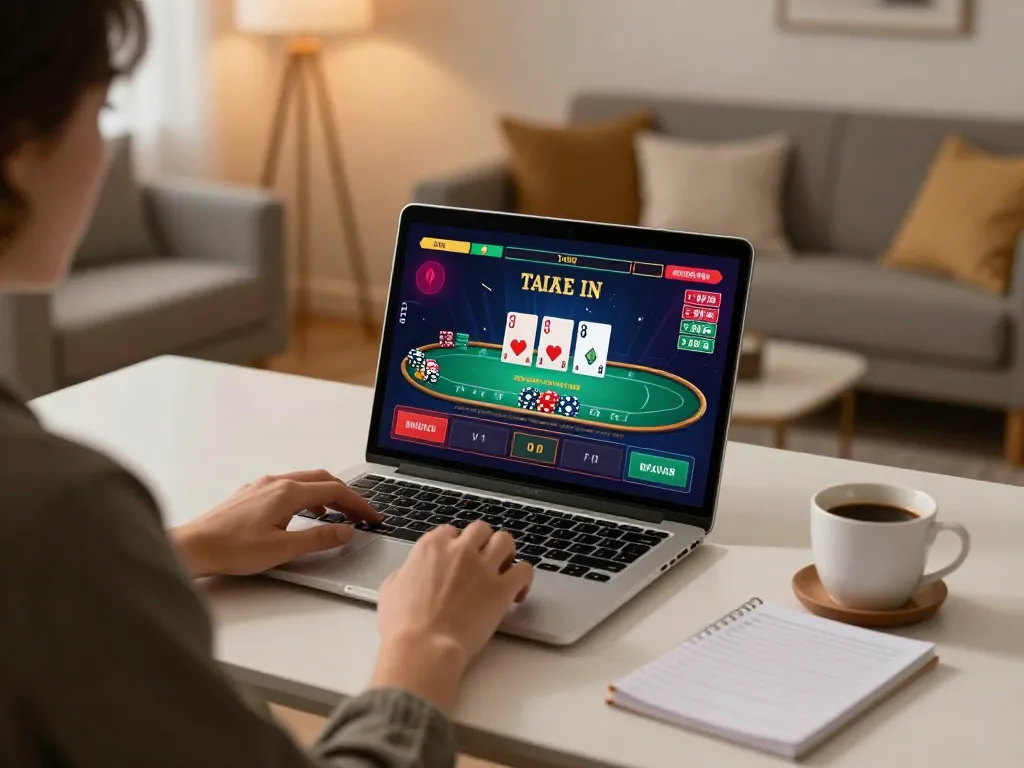 Experience the thrill of online gaming with 888New's live dealer games showcased on a laptop.