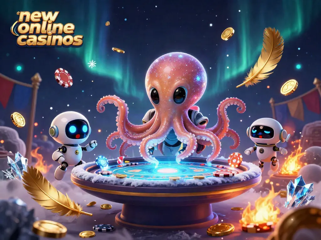 Experience thrilling gameplay with new online casinos featuring a vibrant alien-themed poker scene.