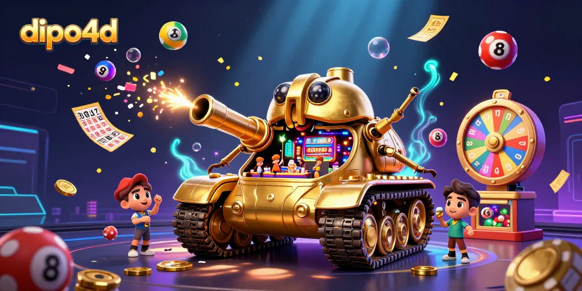 Experience thrilling gameplay with dipo4d in a vibrant casino tank surrounded by lottery game elements