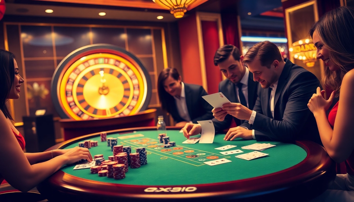 Experience the thrill of xx88 as players enjoy an exciting casino game around a vibrant betting table.