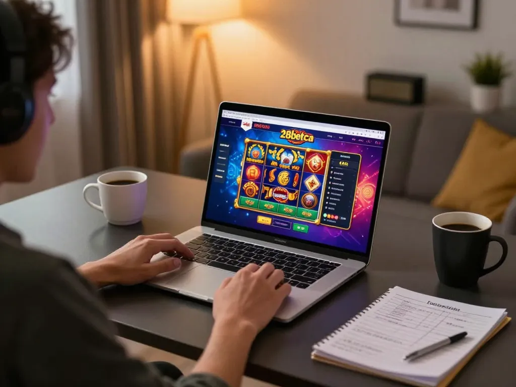 Engaging user experience on 28betca casino interface showcasing thrilling online slots