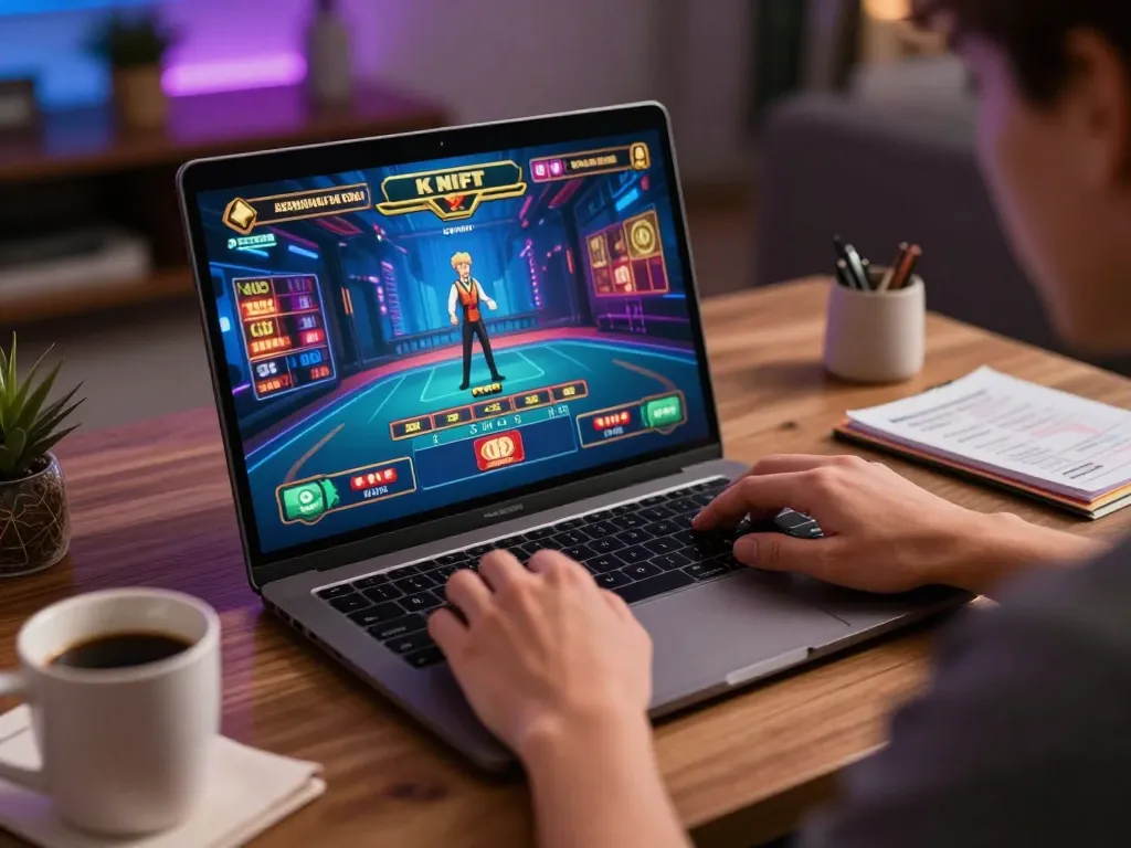 Engaged player navigating the uu88 casino platform for winning strategies and real-time betting.