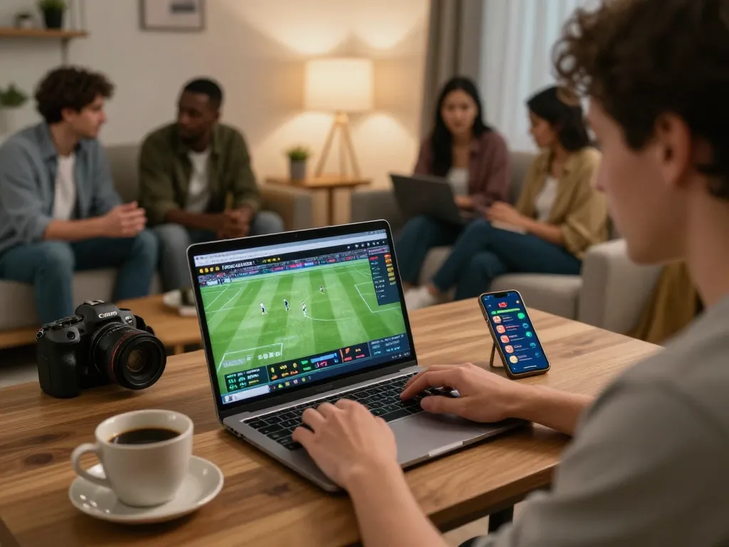 Engaging in online betting at home, emphasizing Tr88 chính thức for an immersive gaming experience