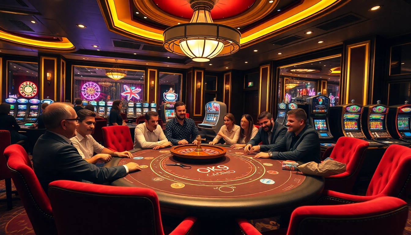 Experience the excitement of OK9 CASINO with vibrant poker tables and thrilling gameplay.