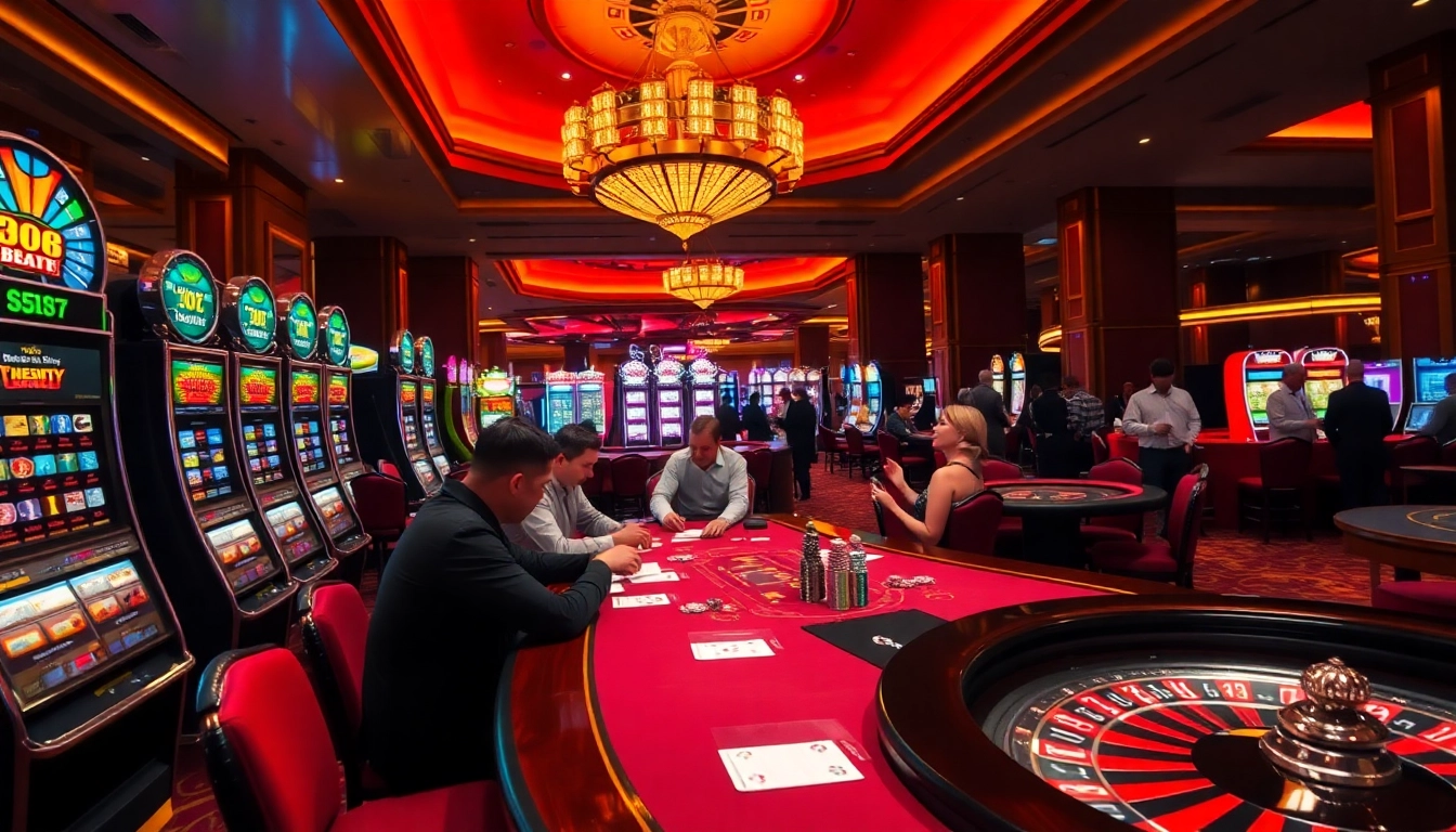 Players enjoying a thrilling game of poker at a casino, featuring j88 strategies for winning.