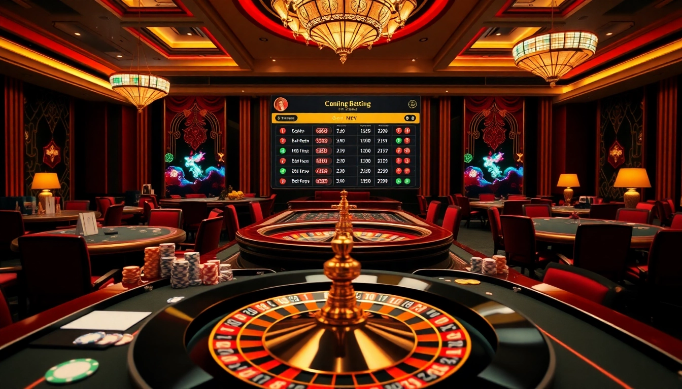 Lô đề trực tuyến betting experience with a vibrant digital casino atmosphere.