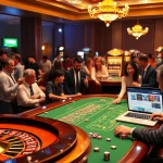 Experience the thrill of online gambling with RR88's vibrant casino scene featuring roulette, blackjack, and slot machines.