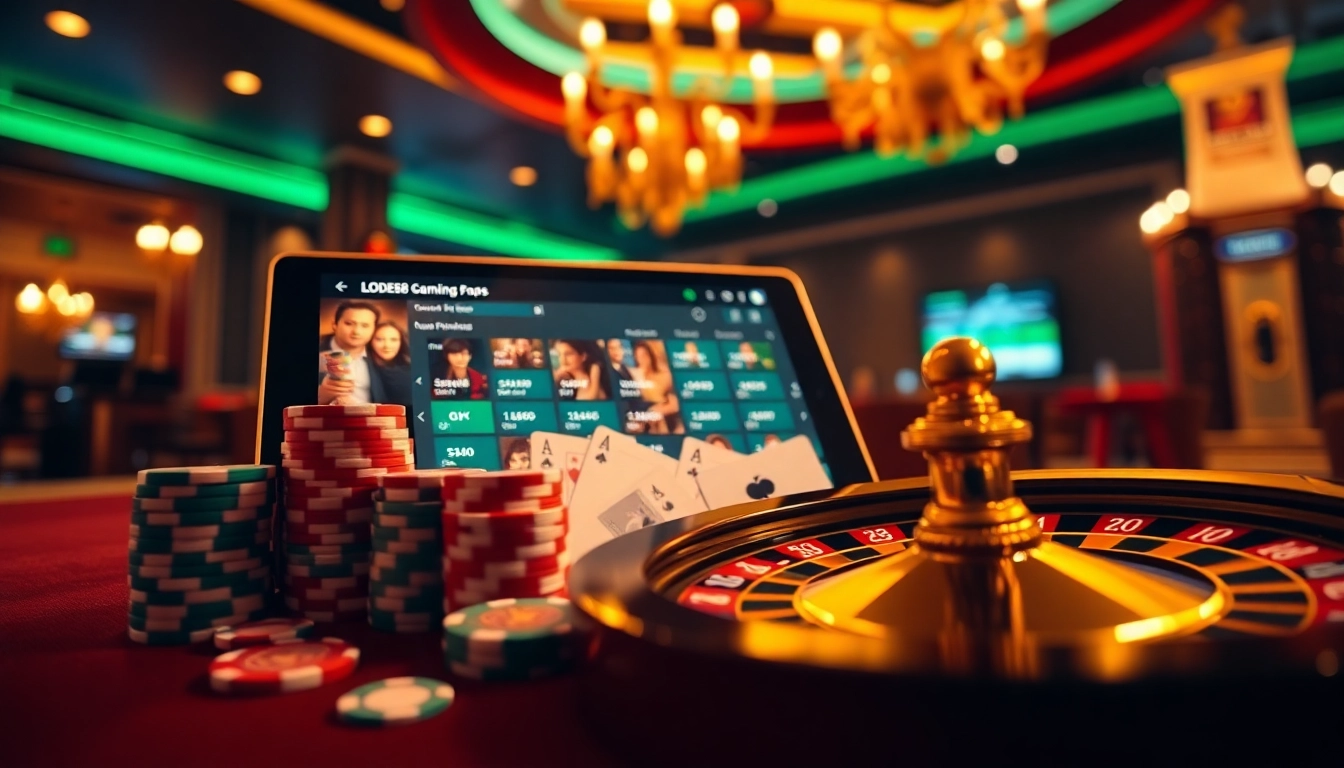 Experience the excitement of nhà cái lode88 with colorful poker chips and a sleek online interface.
