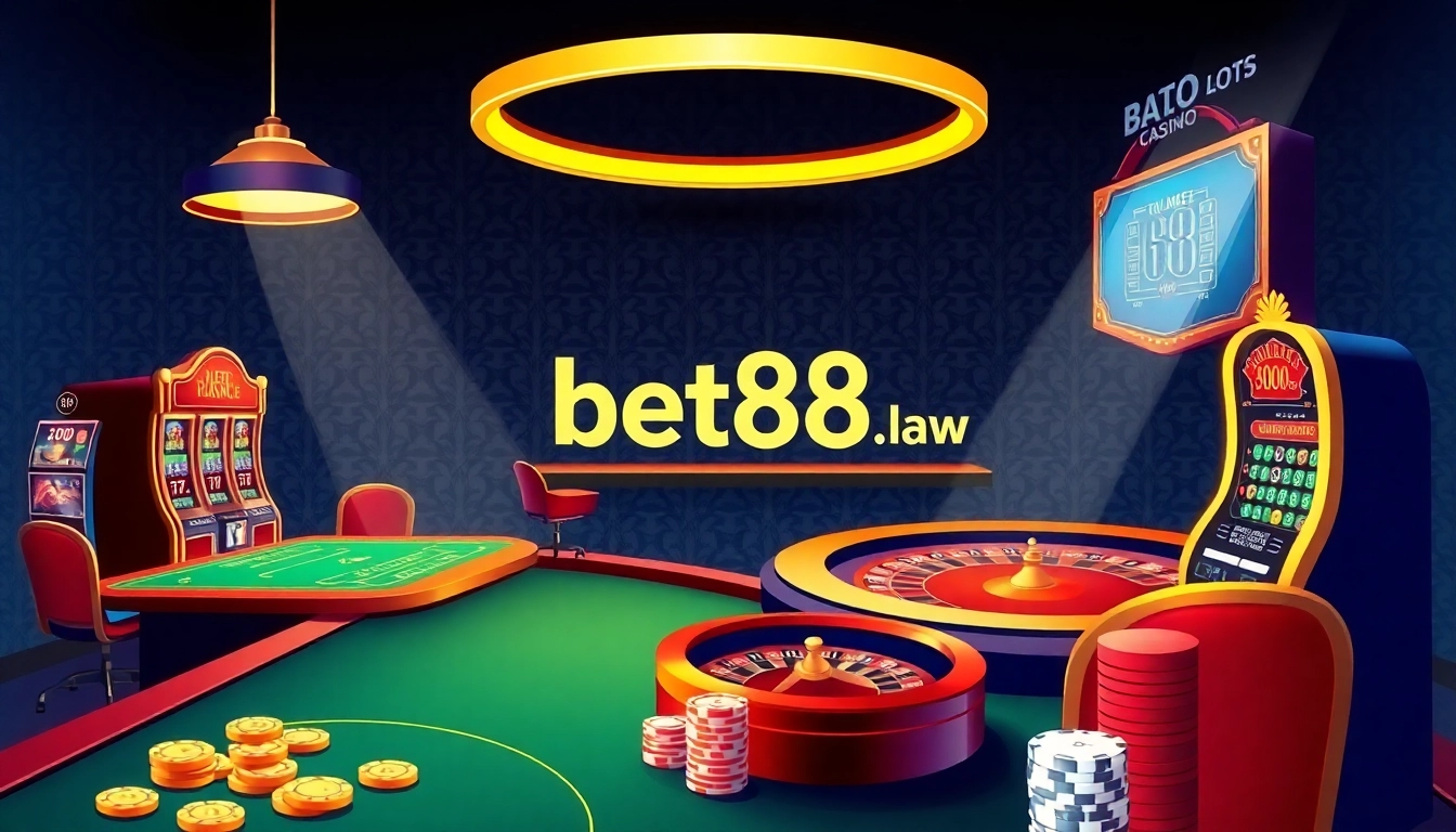 Experience betting excitement at bet88.law with a luxurious casino atmosphere and engaging games.