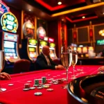 K88 casino players enjoying a lively poker game with luxurious tables and colorful chips.