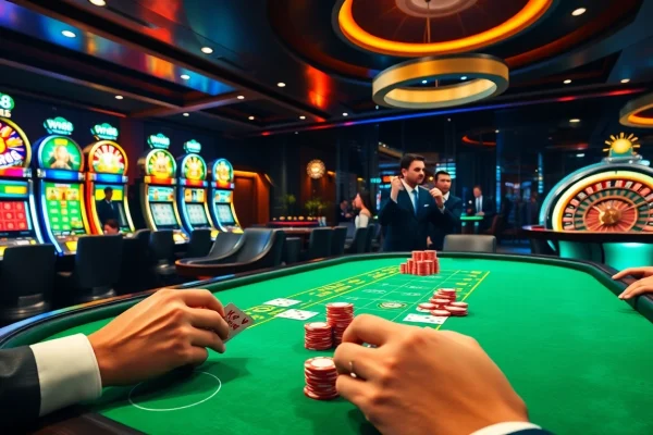 Experience the thrill of WW88 casino gaming with vibrant tables, cards, and neon slot machines.
