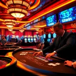 Experience high-stakes excitement at 33win casino with vibrant gaming tables and beautiful dealers.