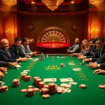 Engage with the hidden wiki while playing poker with vibrant chips and cards in a luxurious casino.