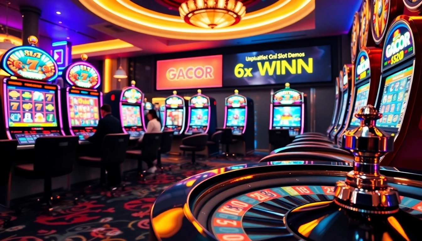 Experience exciting slot demo games with vibrant machines and thrilling gameplay.