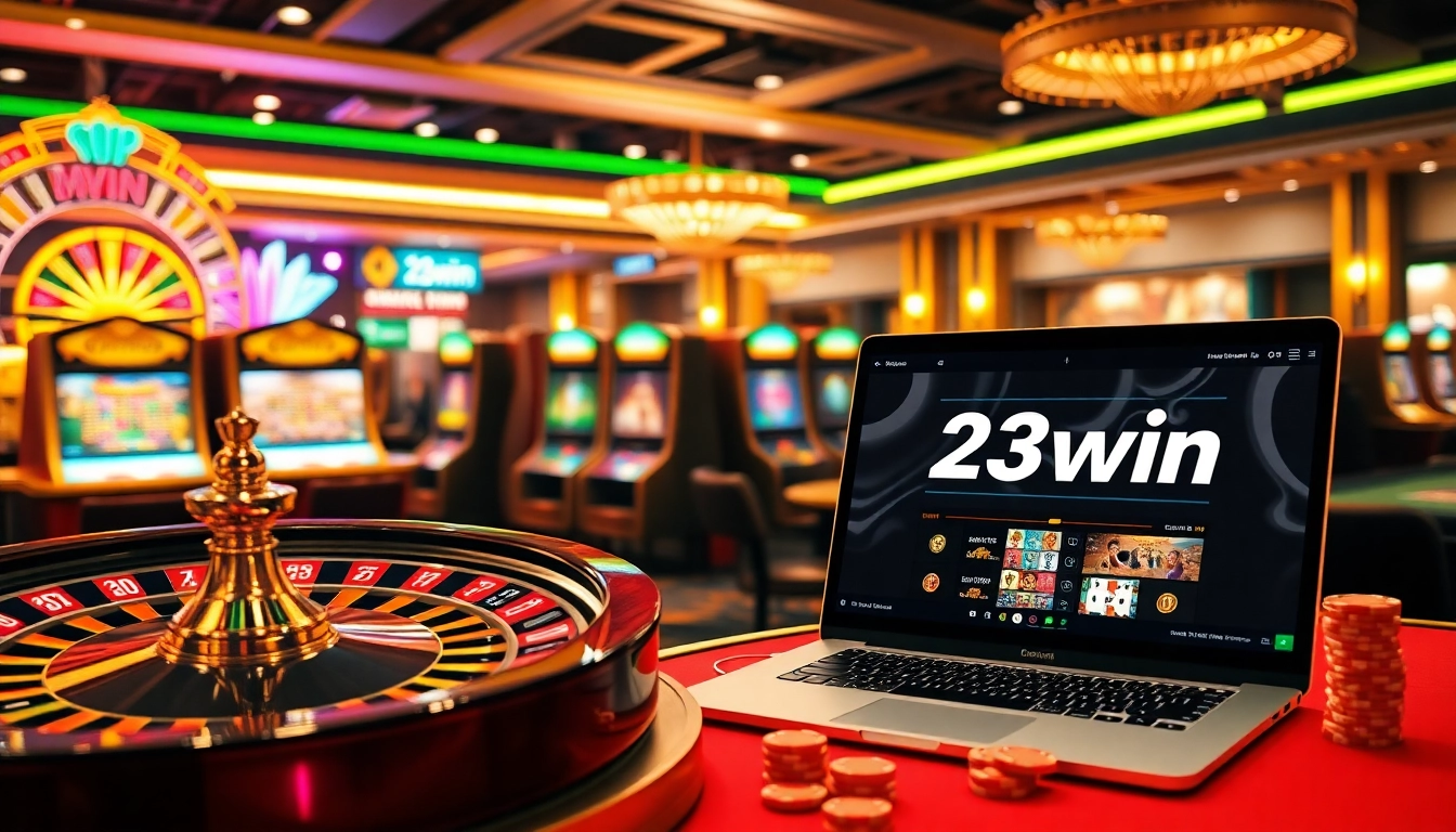 Enjoy an exhilarating online gambling experience at 23win com featuring vibrant casino visuals.