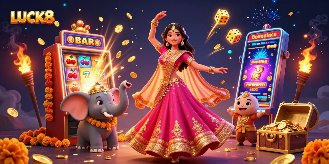Experience the vibrant energy of LUCK8 with colorful characters and thrilling casino elements!