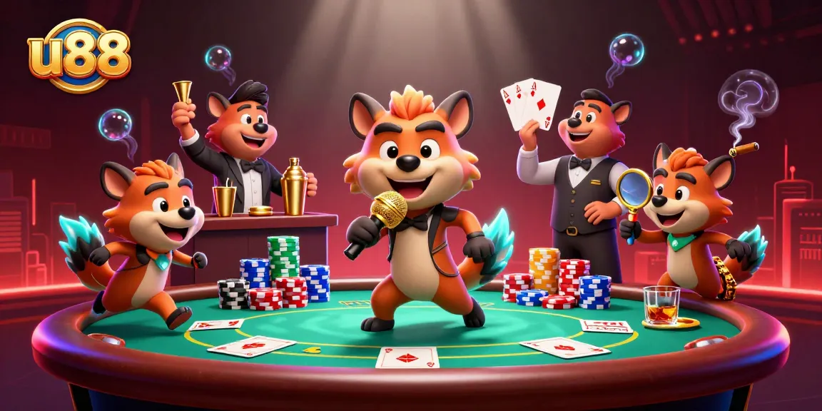 Join the fun at u88's vibrant comedy casino, where hyenas entertain and win together!