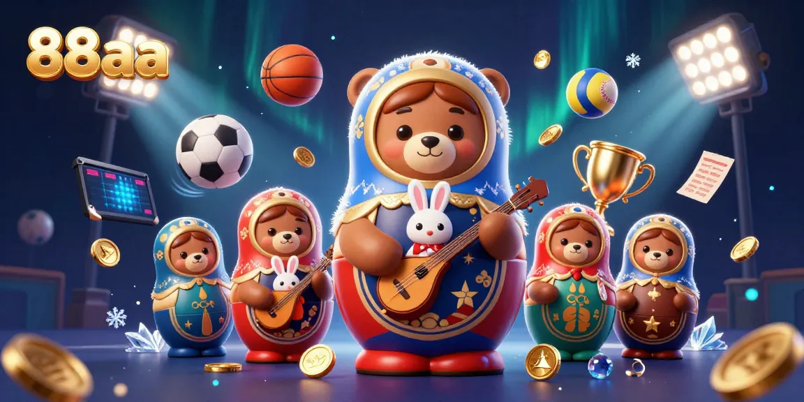 Engage with the vibrant world of 88aa as bears reveal hidden treasures in this dynamic casino scene.