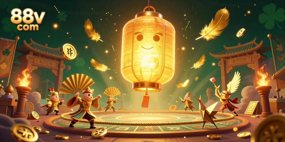 Experience the vibrant energy of 88vv com with golden lantern spirits and thrilling betting action at the casino.