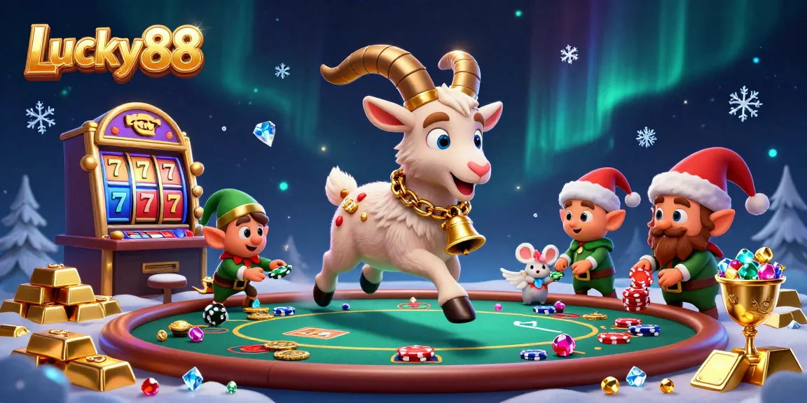Join the festive fun at Lucky88 Casino with Krampus and his elf gremlins stealing chips!