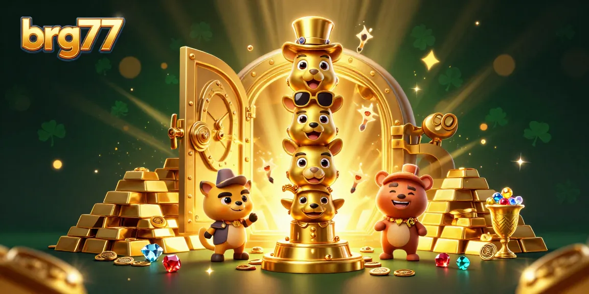 Engage in thrilling gameplay at brg77 with vibrant treasures and a magical totem pole scene.